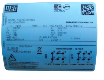 Motor WEG H-14823297 - Imagen 2